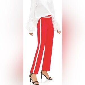 Maggie Marilyn Red‎ Trailblazer Track Pants with White Strips